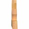 Ekena Millwork Richland Rough Sawn Timber Gable Bracket, Western Red Cedar, 48"W x 24"H x 4"D x 6"F, 12/12 Pitch GBW048X24X0406RIC00RWR - alternate 3